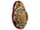 Detailabbildung: Prachtvolles Zunftzeichen der Kammmacher in Bronze und Feuervergoldung