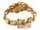 Detail images: Goldene Armbanduhr von Longines