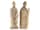 Detailabbildung: Zwei rundplastische Steinfiguren Heiliger Bischöfe