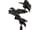 Detail images: Bronzeskulptur dreier Adler auf schwarzem Marmorsockel