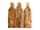 Detailabbildung: Spätgotisches Schnitzrelief mit Darstellung dreier nebeneinander stehender Heiliger Bischöfe