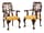 Detail images: Satz von vier Stühlen und zwei Armlehnstühlen im George III-Stil
