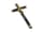 Detailabbildung: Ebonisiertes Handkreuz mit vergoldetem Corpus Christi