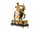 Detailabbildung: Französische Kaminuhr mit Figurengruppe Mohr auf einem Esel reitend 