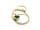 Detailabbildung: Smaragd-Diamant-Herzanhänger mit Kette