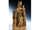 Detailabbildung: Elfenbeinschnitzfigur einer thronenden Madonna mit dem Jesuskind