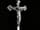Detailabbildung: Großes Cruzifix mit Silber-Corpus Christi