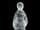 Detailabbildung: Steinschneidefigur in Bergkristall auf Silbersockel, für den russischen Markt
