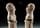 Detailabbildung: Kleine Marmorbüste eines Adeligen oder Feldherrn Höhe: 18 cm. Um 1800. Auf einem kannelierten Säulenstumpf. Die Oberseite des Stumpfes mit Wolken umgeben. Rundbasis auf quadratischem, profiliertem Sockel. 