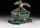 Detailabbildung: Miniaturdenkmal in Malachit und Silber mit dem Wappen der Fürsten Wrede