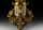 Detailabbildung: Große, prunkvolle Girandole in vergoldeter Bronze