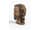 Detailabbildung: Christuskopf in Terrakotta, gefasst und bemalt
