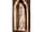 Detailabbildung: In Holz geschnitzter Klappflügel-Hausaltar mit Elfenbeinfiguren und -reliefs