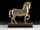 Detail images: Bedeutende Elfenbeinschnitzfigur eines Pferdes