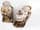 Detail images: Paar seltene italienische romanische Marmor-Portallöwen