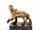 Detailabbildung: Venezianische Bronzefigur eines schreitenden Panthers