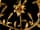 Detailabbildung: Paar Kaminkerzenleuchter in Form von Prunkvasen mit bronzevergoldeten Blüten und Blättern