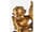 Detailabbildung: Paar Leuchterengel in feuervergoldeter Bronze in der römischen Stilnachfolge Berninis