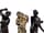 Detailabbildung: Bronzefigurengruppe Geißelung Jesu 