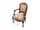 Detailabbildung: Rokoko-Sessel mit gros point-Stickbezügen