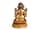 Detailabbildung: Tibetanische Manjushri-Figur in Bronze und Feuervergoldung