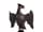 Detailabbildung: Große geschnitzte Adlerfigur auf hohem dreiseitigem Sockel