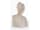 Detailabbildung: Alabaster-Büste einer jungen Frau mit hochgebundenem Haar