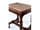 Detailabbildung: Kleiner Tisch in Nussholz mit massiver Marmorplatte (Geldwechslertisch)