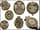 Detailabbildung: †Bedeutende Wappen europäischer Könige und Adeliger - 112 Stempel aus der Sammlung des königlichen Buchbinders