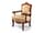 Detailabbildung: Kleiner Damenschreibtisch im Rokoko-Stil, dazugehörig ein Sessel