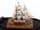 Detailabbildung: Miniatur-Schiffsmodell in Elfenbein