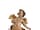 Detailabbildung: Schnitzfigurengruppe einer Maria im Strahlenkranz mit dem Jesuskind sowie ein Paar schwebende Putten
