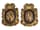 Detail images: Satz von acht ovalen Bronzeplaketten mit Cäsaren-Bildnissen