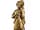 Detailabbildung: Bronzefigur auf Marmorsockel als Leuchterträger