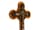 Detailabbildung: Seltenes, fein gearbeitetes Kreuz in Achatquarz mit vergoldetem Corpus Christi