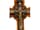 Detail images: Seltenes, fein gearbeitetes Kreuz in Achatquarz mit vergoldetem Corpus Christi