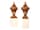 Detailabbildung: Paar prunkvolle Bernstein-Vasen im klassizistischen Stil