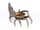 Detailabbildung:  Silberne Tisch-Deckelschale in Form einer Krabbe