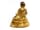 Detailabbildung:  Bronzefigur eines Bodhisattvas auf Lotusthron