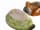 Detail images:  Porzellan-Pasteten-Terrine in Form eines Rebhuhns im grünen Flechtkorb