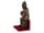 Detailabbildung:  Bronzefigur eines thronenden Würdenträgers, Priesters oder Philosophen