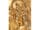 Detailabbildung:  Seltenes und museales, feuervergoldetes Kupferrelief mit Darstellung der Rosenspende an Maria mit dem spanischen Monarchen Philipp III 
