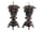 Detailabbildung:  Paar Kerzenhalter in Bronze