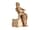Detail images:  Elfenbein-Schnitzfigur eines auf einem Steinblock sitzenden Skeletts