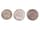 Detailabbildung: Drei Münzen