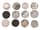 Detailabbildung:  Konvolut von zwölf Münzen