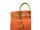 Detail images: † Hermès Birkin Bag 40 cm Special Order Horseshoe Orange & Vert Anis 