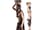 Detailabbildung: Paar lebensgroße Karyatiden-Statuen
